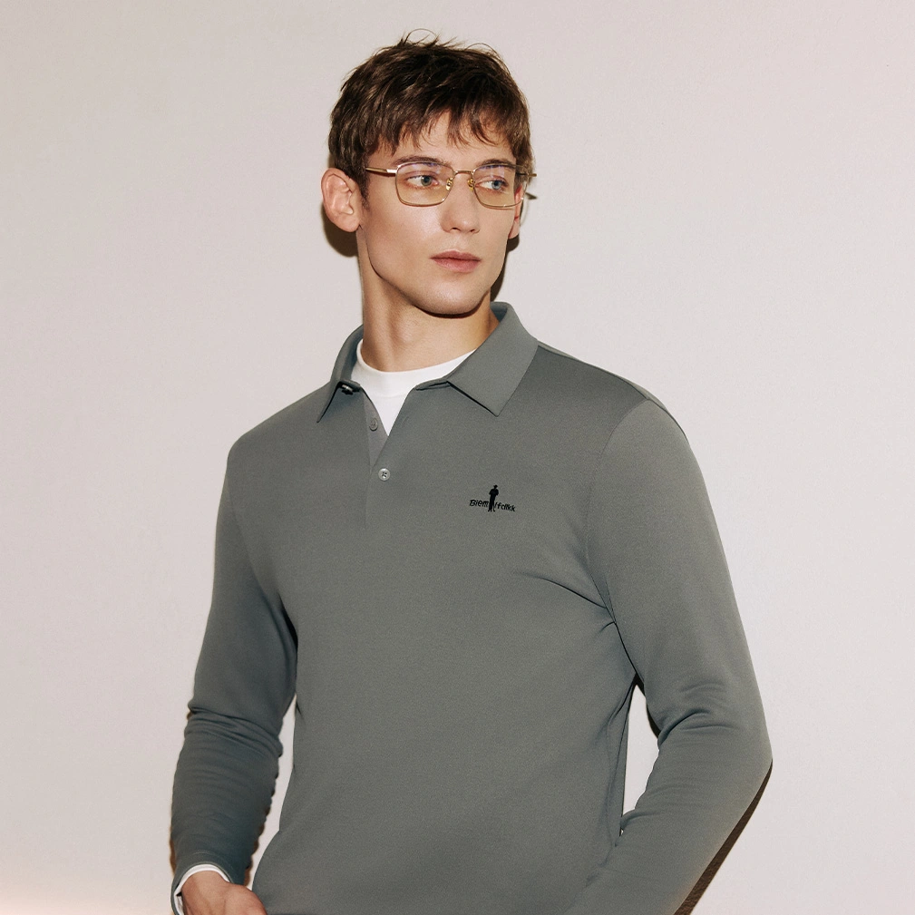 long sleeve polo fit