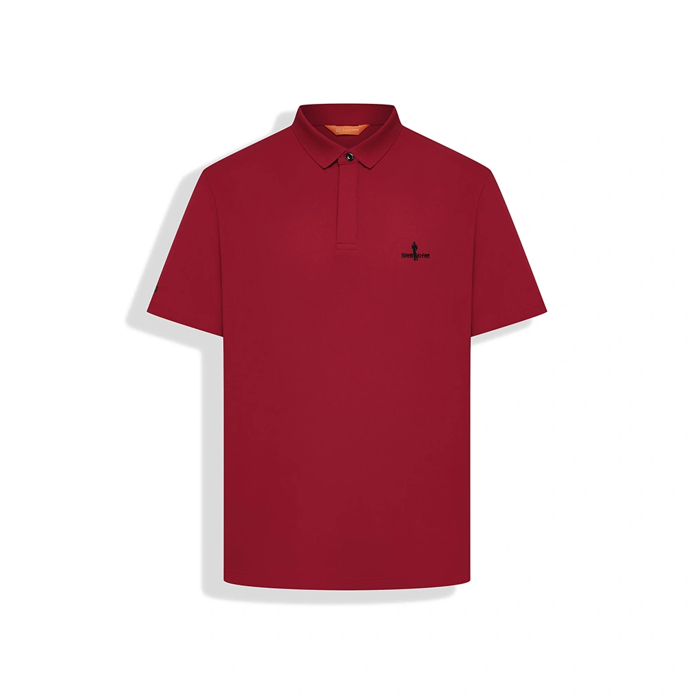 red colour polo t shirt